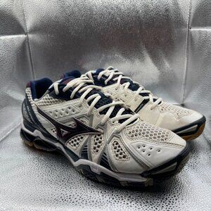 Size 10.5 Mizuno Infinity Wave Tornado 9 Volleyball White Mens Shoes V1GB141214